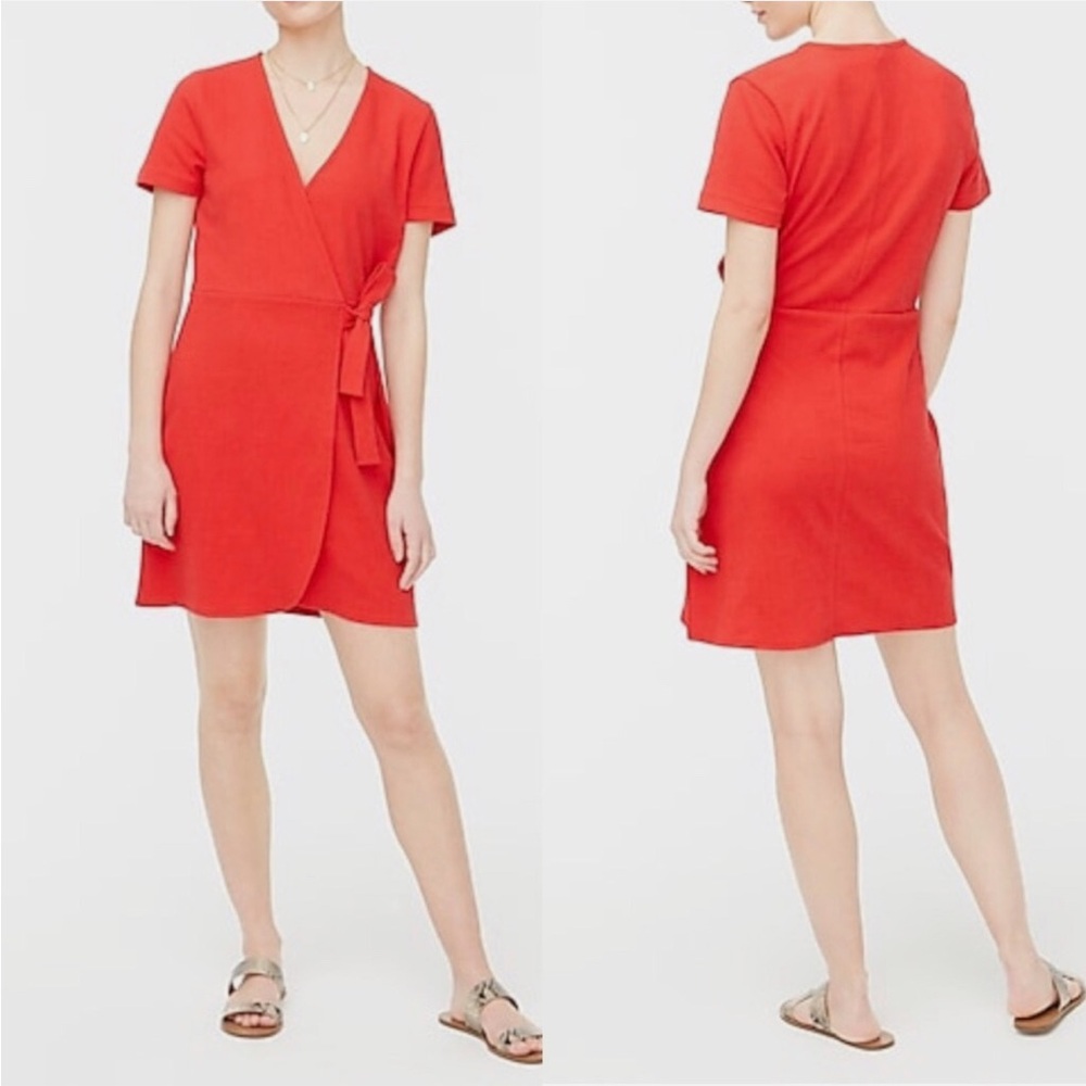 J.Crew Red Wrap Dress